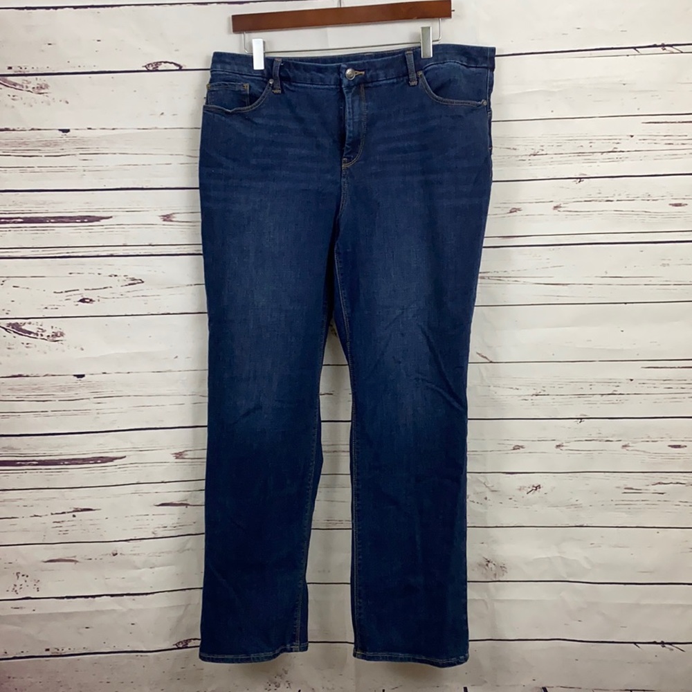 No distressing dark denim